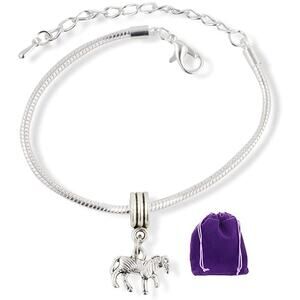 Zebra Charm Bracelet - Animal Charm